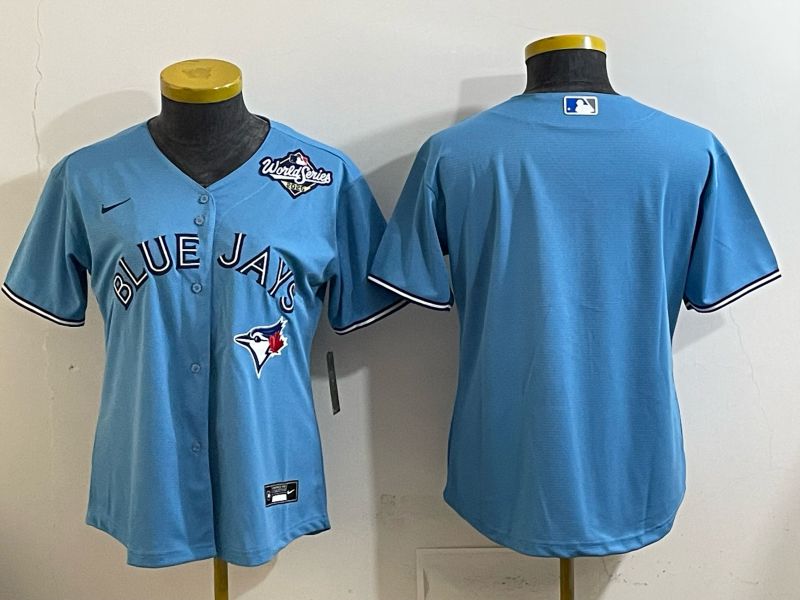 Women 2025 Toronto Blue Jays Blank Light blue Game Nike MLB Jersey style 003->youth mlb jersey->Youth Jersey